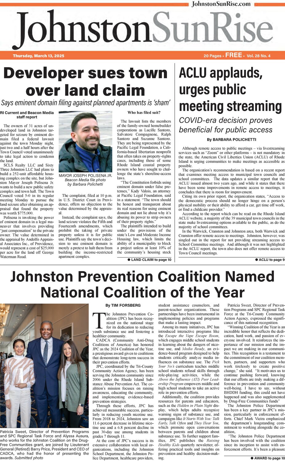 Johnston SunRise March 13, 2025 eEDITION Johnston Sun Rise